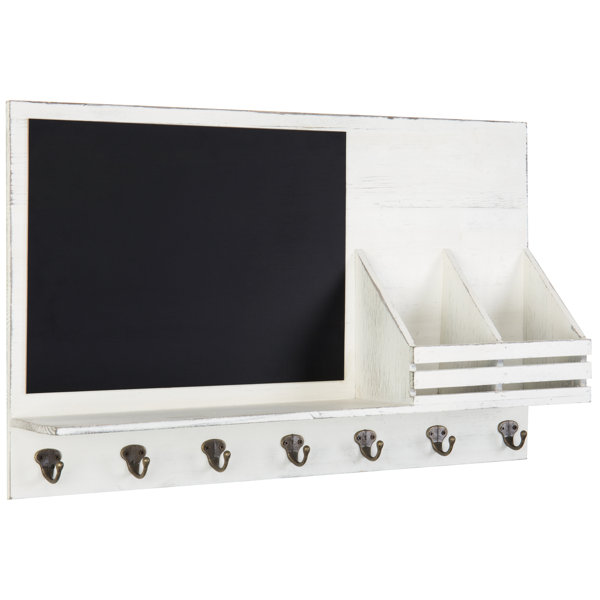 MyGift Wall Organizer with Key Hooks/Chalkboard & Reviews Wayfair